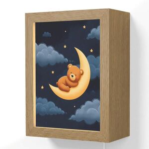 OnlyWow NÁSTENNÉ SVIETIDLO Medvedík - Mesiac - Mraky - Hviezdy 15x20 cm vyobraziť