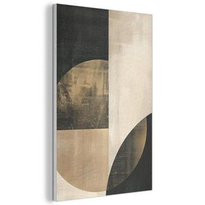 MuchoWow AKUSTICKÝ OBRAZ Abstraktné - Geometrické tvary - Čierna - Zlatá 60x90 cm vyobraziť