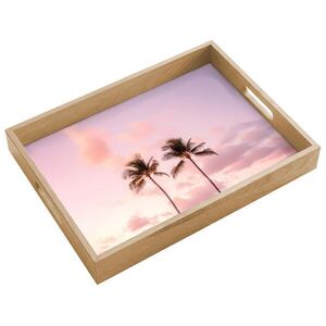 OnlyWow PODNOS Palmy - Fialová - Oblaky - Obloha 40x30 cm vyobraziť
