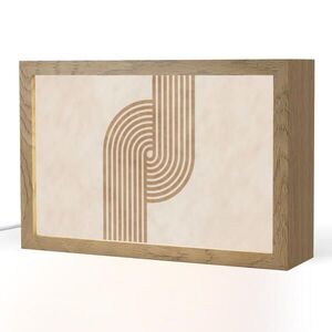 OnlyWow STOLNÁ LAMPA Symetrický ohyb - medenej farby 30x20 cm vyobraziť