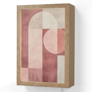 OnlyWow NÁSTENNÉ SVIETIDLO Figúrky - Abstraktné - Ružové 20x30 cm vyobraziť