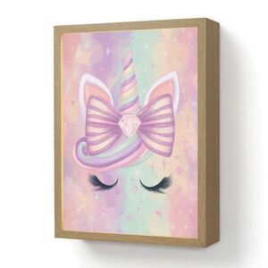 OnlyWow NOČNÁ LAMPA Jednorožec - trblietky - dúha - pastelové farby 30x40 cm vyobraziť
