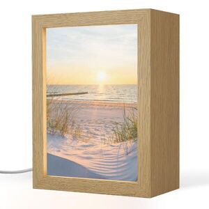 OnlyWow STOLNÁ LAMPA Pláž - Slnko - Duny - Tráva - Piesok - Horizont 15x20 cm vyobraziť