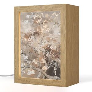 OnlyWow STOLNÁ LAMPA Mandľový kvet - Umenie - Van Gogh - Béžová - Abstraktné 15x20 cm vyobraziť