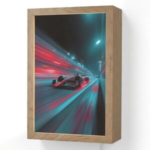 OnlyWow NÁSTENNÉ SVIETIDLO Závodné auto - Červená - Rýchlosť 20x30 cm vyobraziť