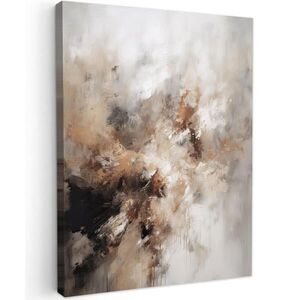 MuchoWow OBRAZ NA PLÁTNE Farba - abstraktná - béžová - umenie 30x40 cm vyobraziť