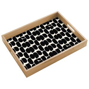 OnlyWow PODNOS Moderné - vzorované - čierne 40x30 cm vyobraziť