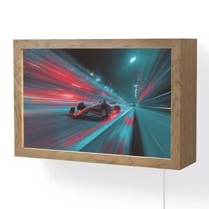OnlyWow NÁSTENNÉ SVIETIDLO Závodné auto - Červená - Rýchlosť 30x20 cm vyobraziť