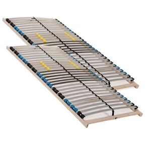 Sleepneo LAMELOVÝ rošt 200x200 cm (2x 100x200 cm) – 28 lamiel, 7 zón, nosnosť cca 130 kg, vrstvené brezové drevo, vlastná montáž vyobraziť