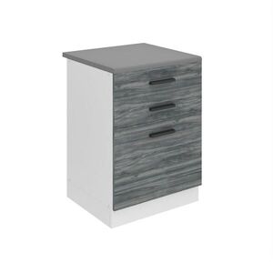 B BELINI GROUP SPODNÁ kuchynská skrinka 60 cm SDSZ, s pracovnou doskou, so zásuvkami, Glamour Wood vyobraziť