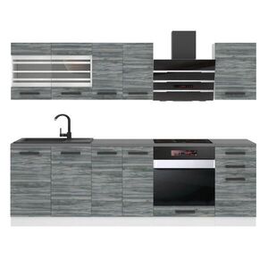 B BELINI GROUP KUCHYNSKÁ linka Margaret 240 cm, s pracovnou doskou, Glamour Wood vyobraziť
