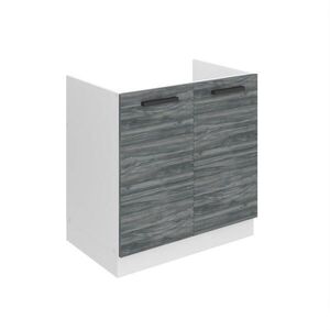 B BELINI GROUP SPODNÁ skrinka pod drez 80 cm SDZ, bez pracovnej dosky, s 2 dvierkami, Glamour Wood vyobraziť