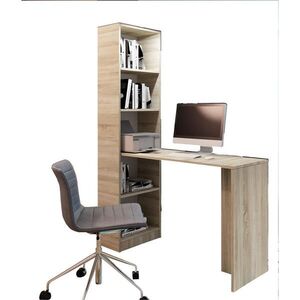 Kier Furniture PÍSACÍ STÔL B-1 S REGÁLOM Dub Sonoma vyobraziť