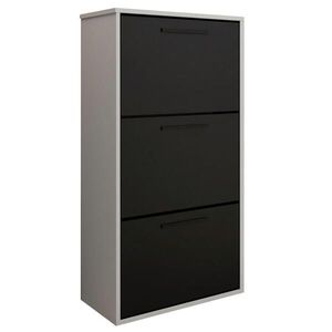 Kier Furniture SKRINKA NA TOPÁNKY Asper Biela + Čierna vyobraziť