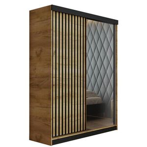 Kier Furniture SKRIŇA S POSUVNÝMI DVERAMI MALANI - Dub Craft Gold 138x205x59 cm vyobraziť