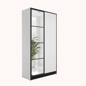 Kier Furniture ŠATNÍK EDEN 2-dverový v1 - 105x205x39 cm - Biela vyobraziť