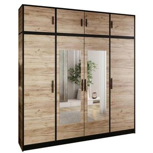 Kier Furniture ŠATNÍK ROJ S NADSTAVCOM 4D - Dub Craft Gold vyobraziť