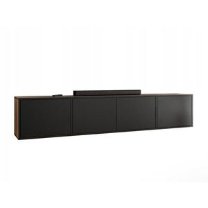 Kier Furniture TV STOLOK EDI 4 Dub Craft Gold / Čierna – 4-dverový vyobraziť