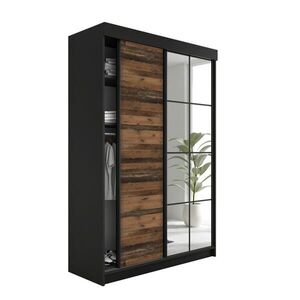 Kier Furniture SKRIŇA S POSUVNÝMI DVERAMI LAMARO - 167x205x59 cm - Čierna + Old Style vyobraziť