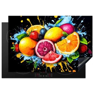 MuchoWow KRYT NA SPORÁK Ovocie - Graffiti - Farebné - Oranžová - Jahoda - Abstraktné 76x51.5 cm vyobraziť