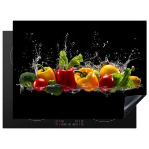 MuchoWow KRYT NA SPORÁK Sladká paprika - Vodná - Zeleninová - Čierna 70x52 cm vyobraziť