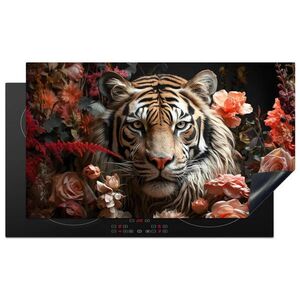 MuchoWow KRYT NA SPORÁK Tiger - Zviera - Príroda - Kvetinové - Botanické 91.6x52.7 cm vyobraziť