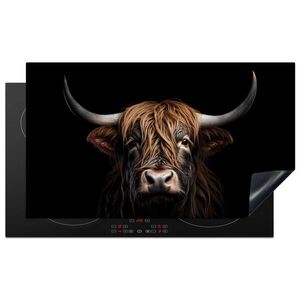 MuchoWow KRYT NA SPORÁK Škótsky horal - Portrét - Čierny - Zviera 90x52 cm vyobraziť