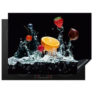 MuchoWow KRYT NA SPORÁK Voda - Ovocie - Pomaranč - Jahoda - Čerešňa - Čierna 70x52 cm vyobraziť