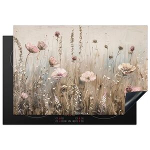 MuchoWow KRYT NA SPORÁK Kvety - Béžová - Suché kvety 77x51 cm vyobraziť