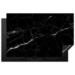 MuchoWow KRYT NA SPORÁK Mramorový vzhľad - čierny - luxusný 81.6x52.7 cm vyobraziť