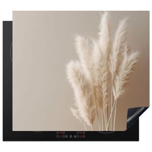 MuchoWow KRYT NA SPORÁK Pampová tráva - Plumy - Pastelové - Biele 57.6x51.6 cm vyobraziť