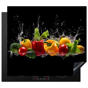 MuchoWow KRYT NA SPORÁK Sladká paprika - Vodná - Zeleninová - Čierna 60x52 cm vyobraziť