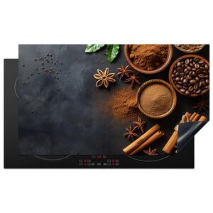 MuchoWow KRYT NA SPORÁK Škorica - Betón - Káva - Škoricové tyčinky - Korenie 91.2x52 cm vyobraziť