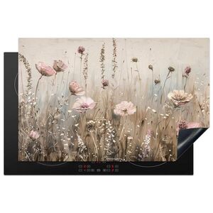 MuchoWow KRYT NA SPORÁK Kvety - Béžová - Suché kvety 80x52.2 cm vyobraziť