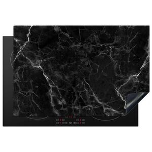 MuchoWow KRYT NA SPORÁK Mramor - Čierna - Biela - Textúra - Mramorový vzhľad 76x51.5 cm vyobraziť