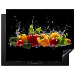 MuchoWow KRYT NA SPORÁK Sladká paprika - Vodná - Zeleninová - Čierna 77x59 cm vyobraziť