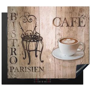 MuchoWow KRYT NA SPORÁK Bistro Parisien - Kaviareň - Káva - Vintage 57.6x51.6 cm vyobraziť