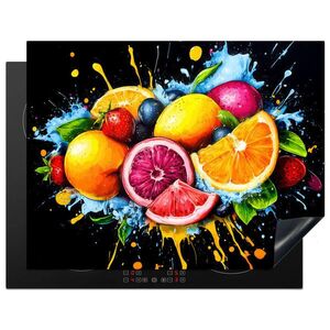 MuchoWow KRYT NA SPORÁK Ovocie - Graffiti - Farebné - Oranžová - Jahoda - Abstraktné 77x59 cm vyobraziť
