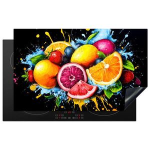 MuchoWow KRYT NA SPORÁK Ovocie - Graffiti - Farebné - Oranžová - Jahoda - Abstraktné 85x52 cm vyobraziť