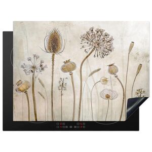 MuchoWow KRYT NA SPORÁK Kvety - Akvarel - Zátišie - Hnedá - Vintage 70x52 cm vyobraziť