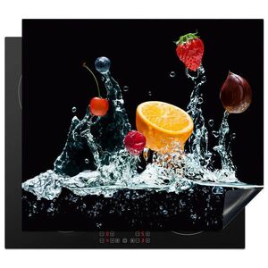MuchoWow KRYT NA SPORÁK Voda - Ovocie - Pomaranč - Jahoda - Čerešňa - Čierna 58.3x51.3 cm vyobraziť