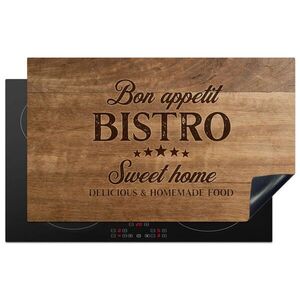 MuchoWow KRYT NA SPORÁK Citát - Bistro - Bon appetit - Sweet home - Textúra dreva 85x52 cm vyobraziť