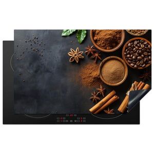 MuchoWow KRYT NA SPORÁK Škorica - Betón - Káva - Škoricové tyčinky - Korenie 83x51 cm vyobraziť