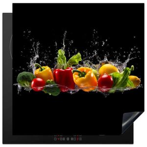 MuchoWow KRYT NA SPORÁK Sladká paprika - Vodná - Zeleninová - Čierna 78x78 cm vyobraziť