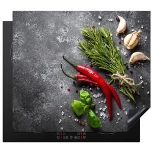 MuchoWow KRYT NA SPORÁK Korenie - bylinky - korenie - betón 57.6x51.6 cm vyobraziť