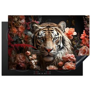 MuchoWow KRYT NA SPORÁK Tiger - Zviera - Príroda - Kvetinové - Botanické 78x52 cm vyobraziť