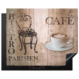 MuchoWow KRYT NA SPORÁK Bistro Parisien - Kaviareň - Káva - Vintage 65x52 cm vyobraziť