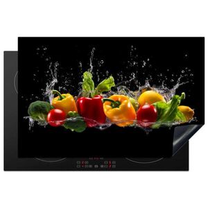 MuchoWow KRYT NA SPORÁK Sladká paprika - Vodná - Zeleninová - Čierna 81.6x52.7 cm vyobraziť