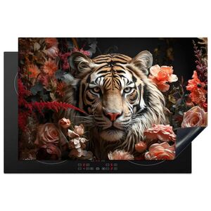 MuchoWow KRYT NA SPORÁK Tiger - Zviera - Príroda - Kvetinové - Botanické 81.6x52.7 cm vyobraziť