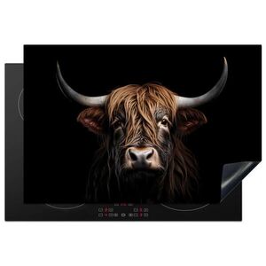 MuchoWow KRYT NA SPORÁK Škótsky horal - Portrét - Čierny - Zviera 78x52 cm vyobraziť